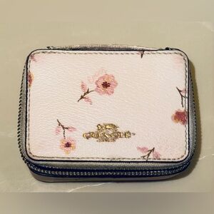 Coach Prairie Flower Travel Pill Case / Small Organizer with Daisies